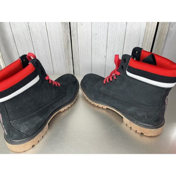 Timberland Chicago Bulls Suede Leather Premium Waterproof Men's Boots Size 12 - Picture 6 of 11